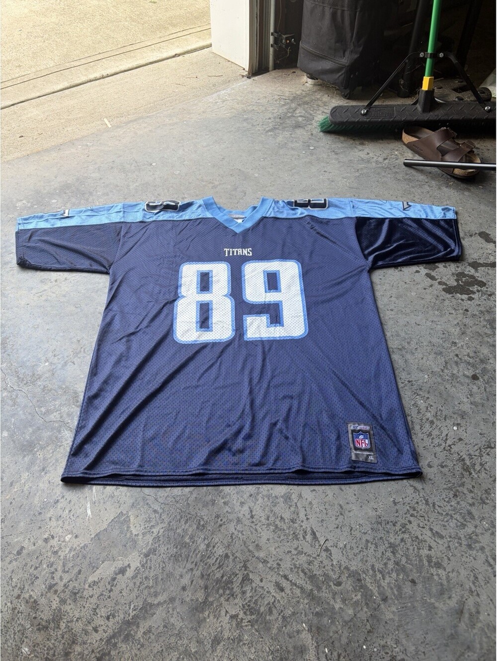 Vintage Reebok Frank Wycheck Tennessee Titans 89 NFL Jersey XL Blue Football